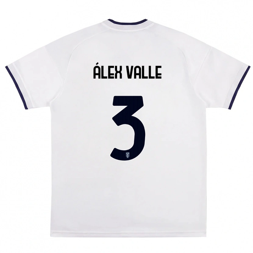 Danxen Men Álex Valle #3 White Red Royal Blue Away Jersey 2026/27 T-Shirt