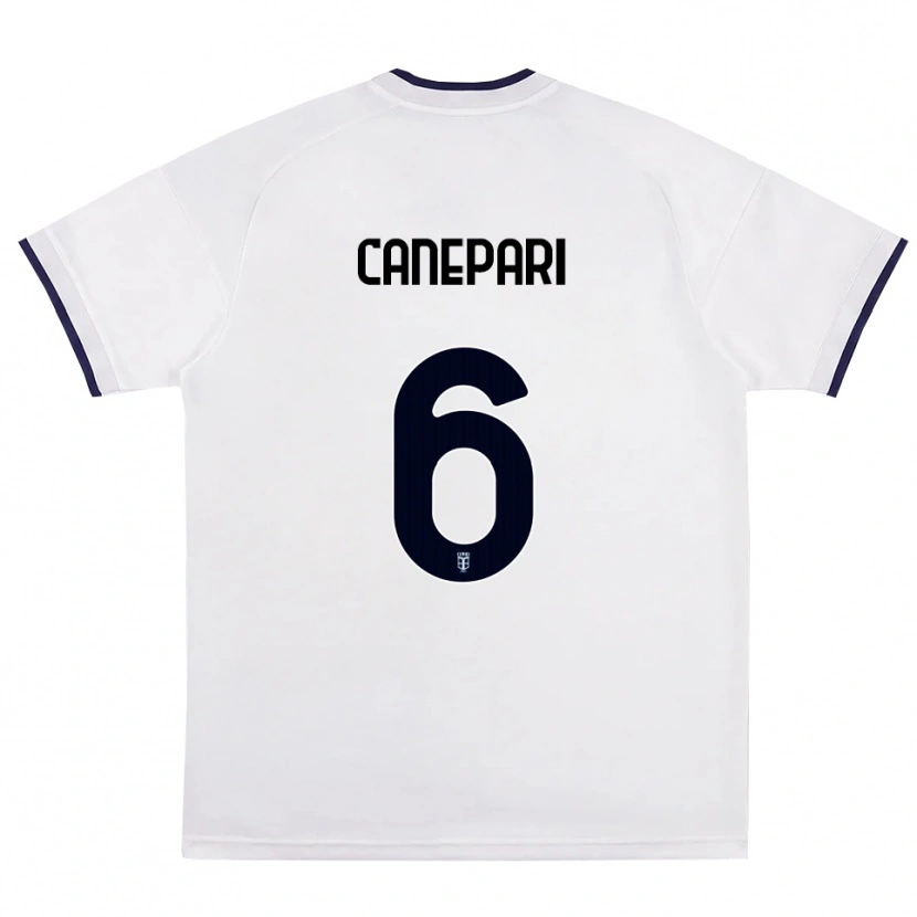 Danxen Men Lorenzo Canepari #6 White Red Royal Blue Away Jersey 2026/27 T-Shirt