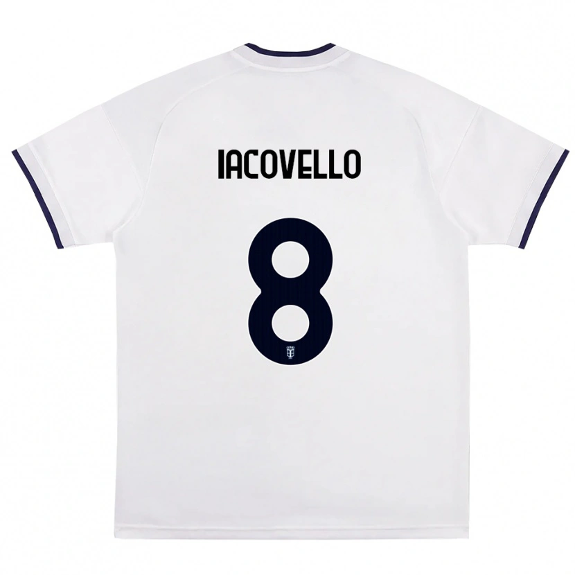 Danxen Men Mattia Iacovello #8 White Red Royal Blue Away Jersey 2026/27 T-Shirt