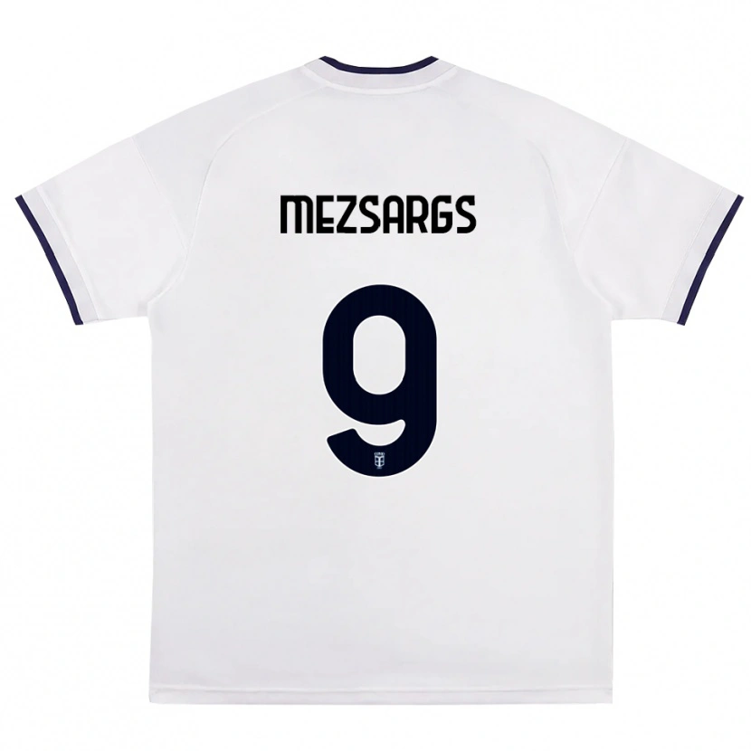 Danxen Men Kristians Mezsargs #9 White Red Royal Blue Away Jersey 2026/27 T-Shirt
