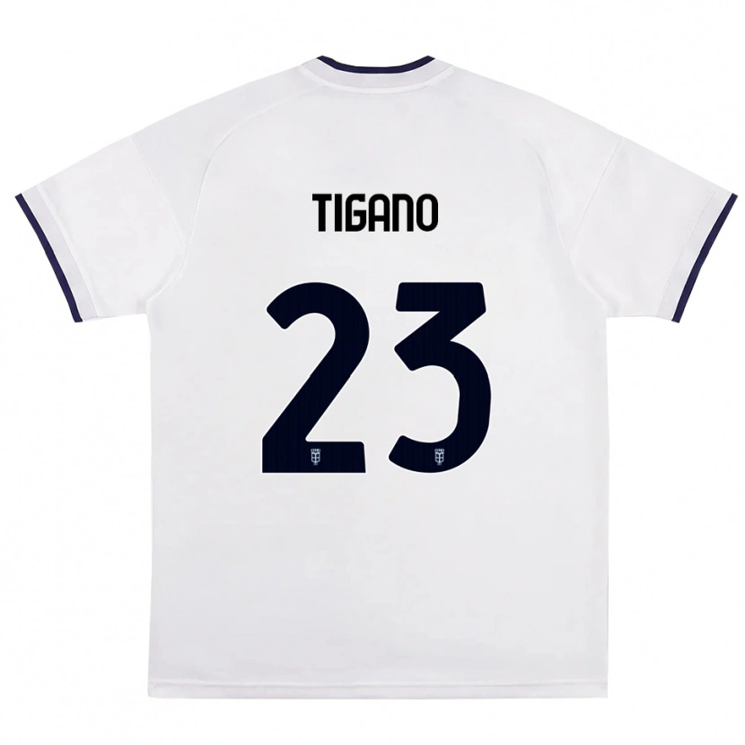 Danxen Men Achille Tigano #23 White Red Royal Blue Away Jersey 2026/27 T-Shirt