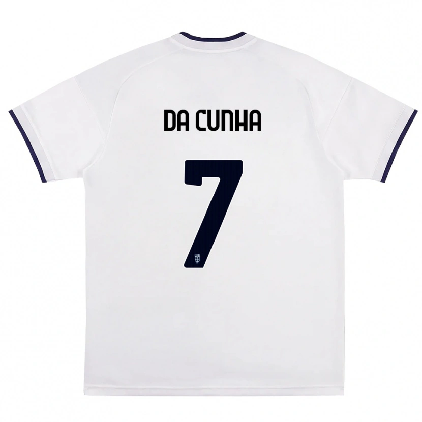 Danxen Men Lucas Da Cunha #7 White Red Royal Blue Away Jersey 2026/27 T-Shirt
