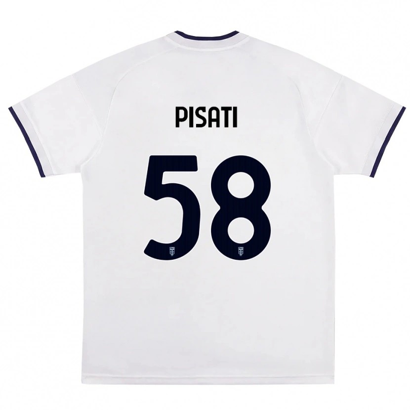 Danxen Men Samuele Pisati #58 White Red Royal Blue Away Jersey 2026/27 T-Shirt
