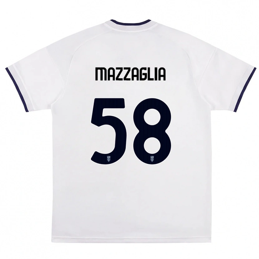 Danxen Men Giuseppe Mazzaglia #58 White Red Royal Blue Away Jersey 2026/27 T-Shirt