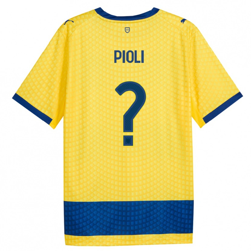 Danxen Men Federico Pioli #0 Yellow Blue Black Away Jersey 2026/27 T-Shirt