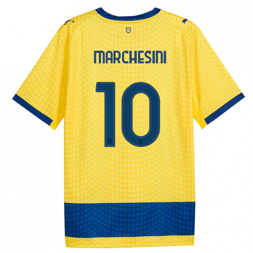 Danxen Men Cosimo Marchesini #10 Yellow Blue Black Away Jersey 2026/27 T-Shirt