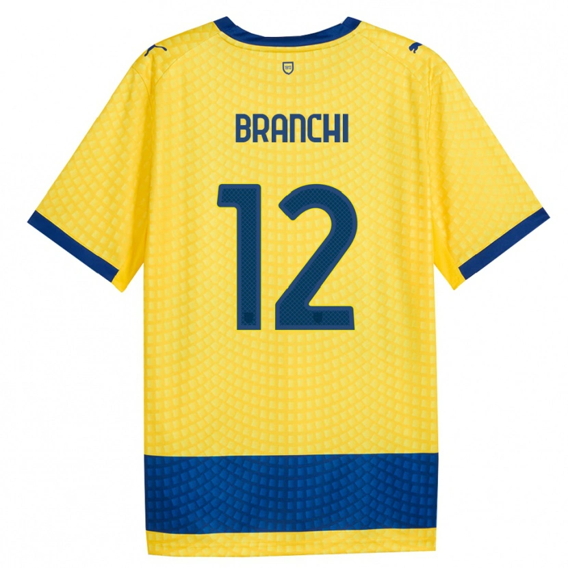 Danxen Men Ferruccio Branchi #12 Yellow Blue Black Away Jersey 2026/27 T-Shirt