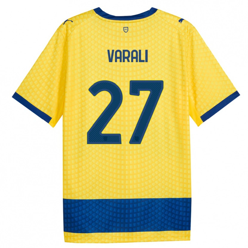 Danxen Men Ludovico Varali #27 Yellow Blue Black Away Jersey 2026/27 T-Shirt