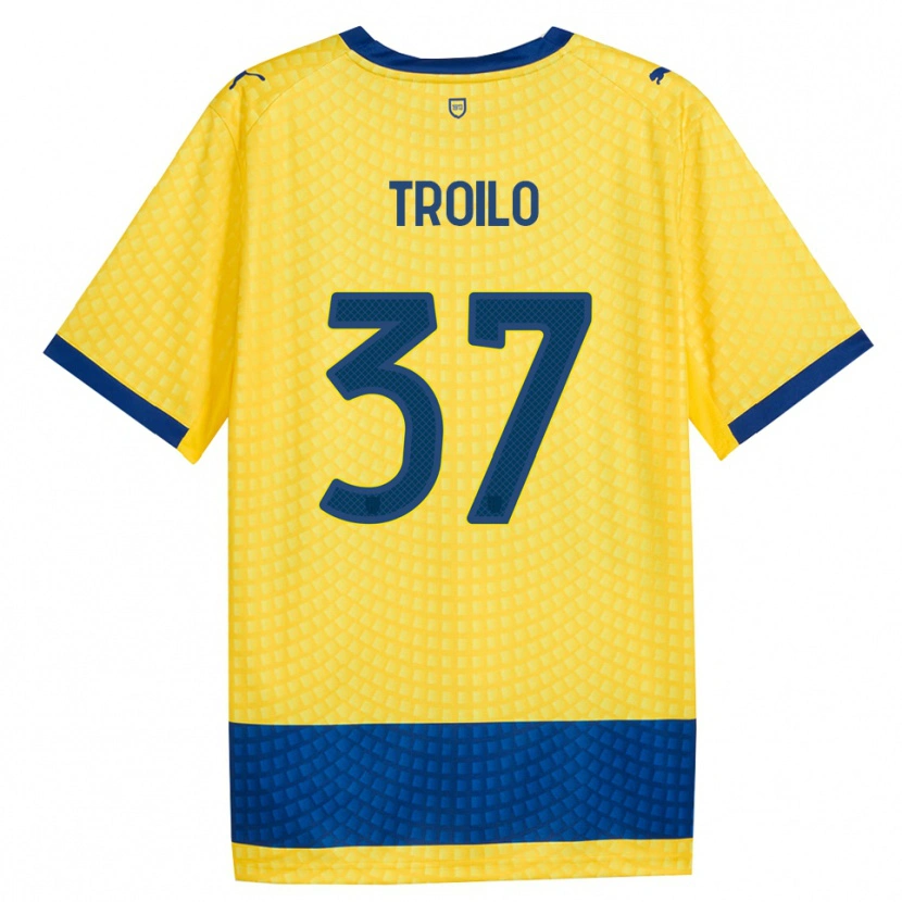 Danxen Men Mariano Troilo #37 Yellow Blue Black Away Jersey 2026/27 T-Shirt