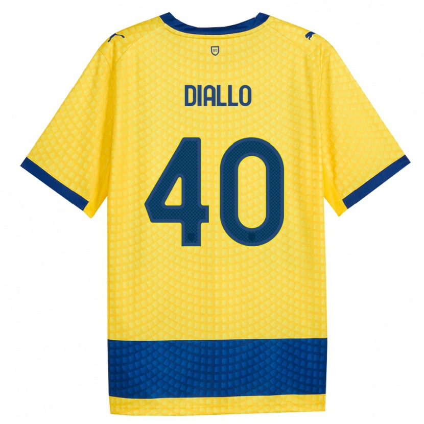 Danxen Men Djibril Diallo #40 Yellow Blue Black Away Jersey 2026/27 T-Shirt