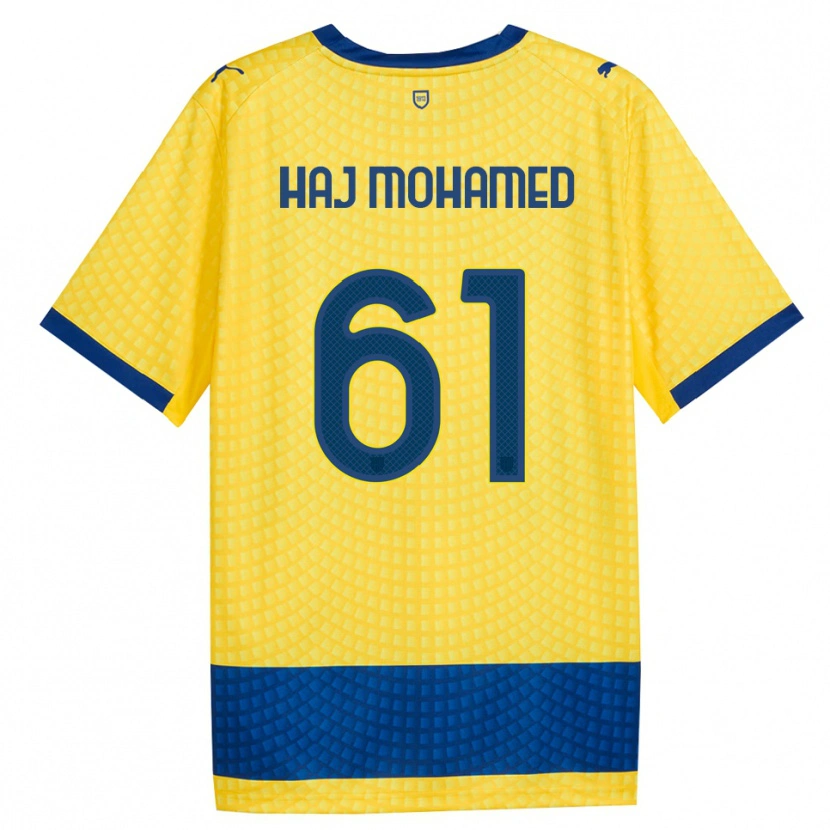 Danxen Men Anas Haj Mohamed #61 Yellow Blue Black Away Jersey 2026/27 T-Shirt
