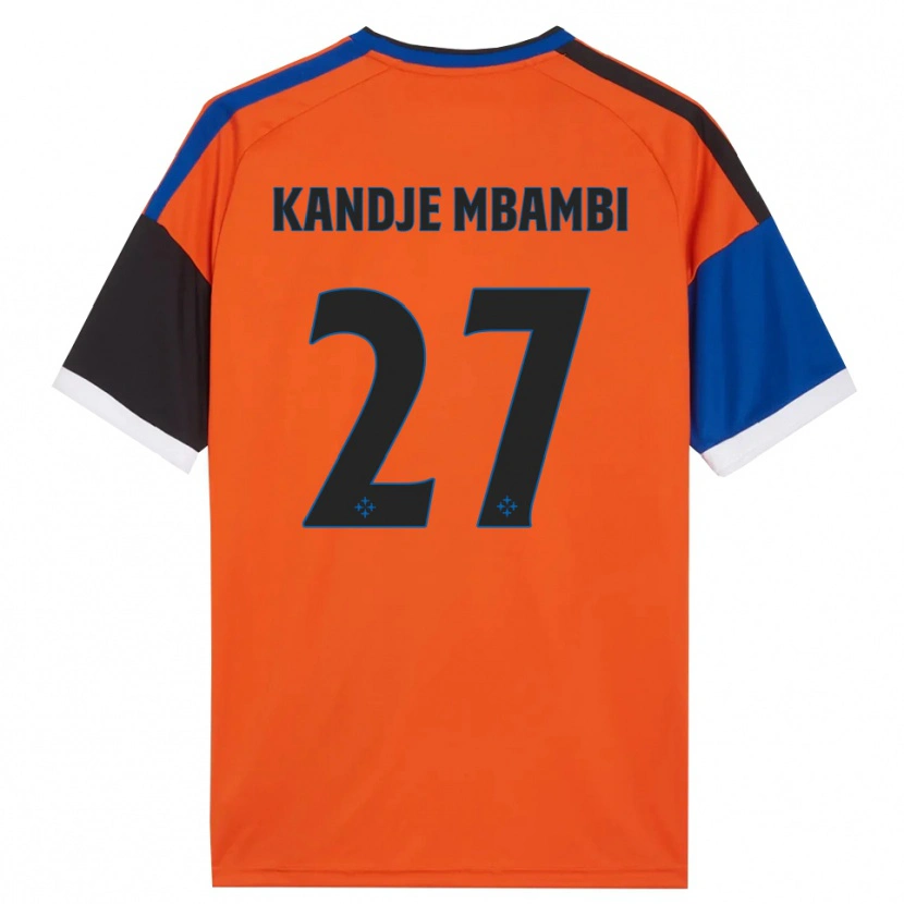 Danxen Men Jeremy Mbambi #27 Orange Blue Black White Away Jersey 2026/27 T-Shirt