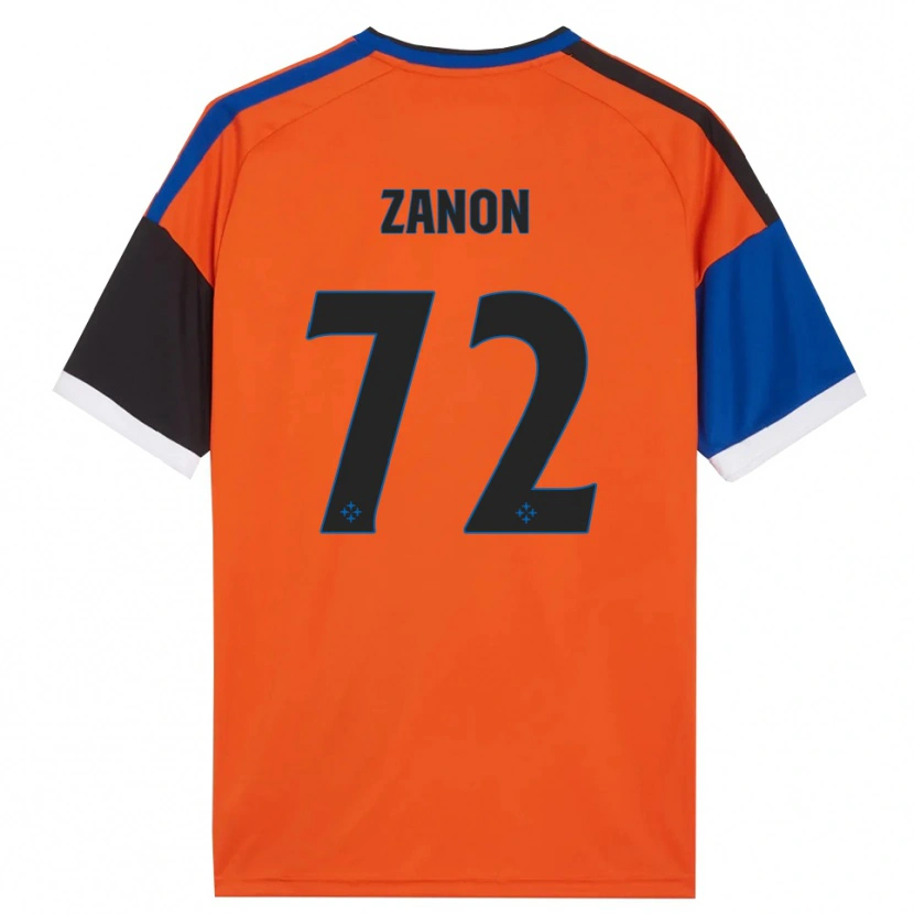 Danxen Men Simone Zanon #72 Orange Blue Black White Away Jersey 2026/27 T-Shirt