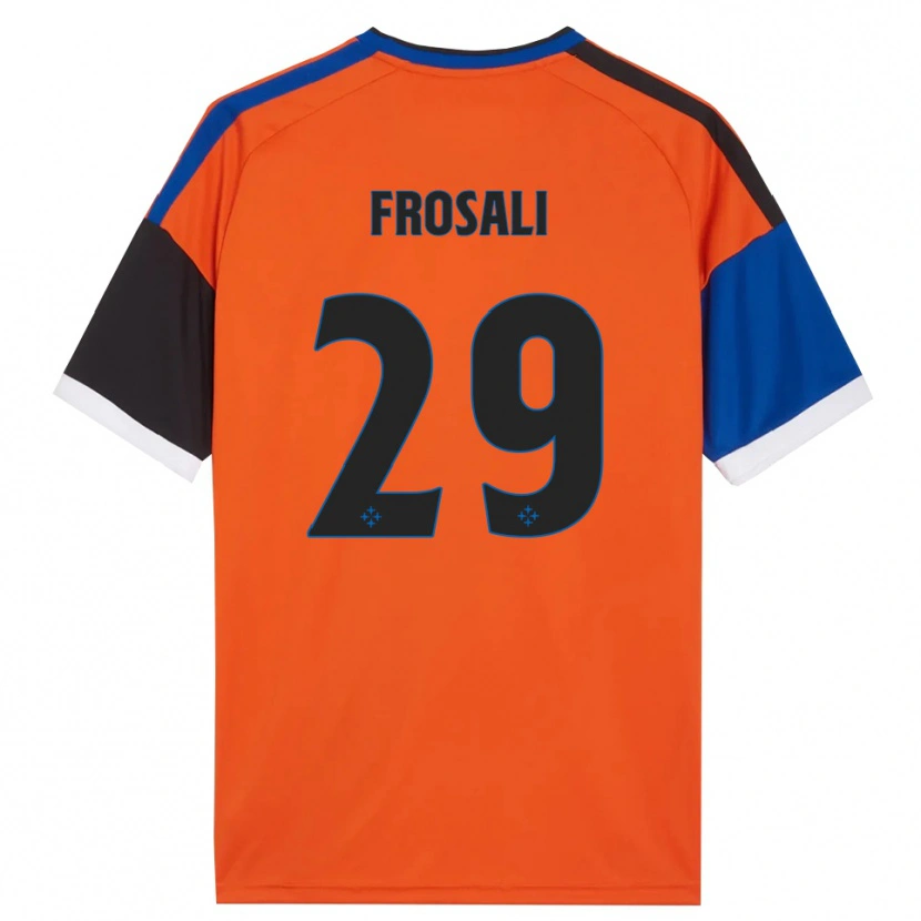 Danxen Men Jacopo Frosali #29 Orange Blue Black White Away Jersey 2026/27 T-Shirt