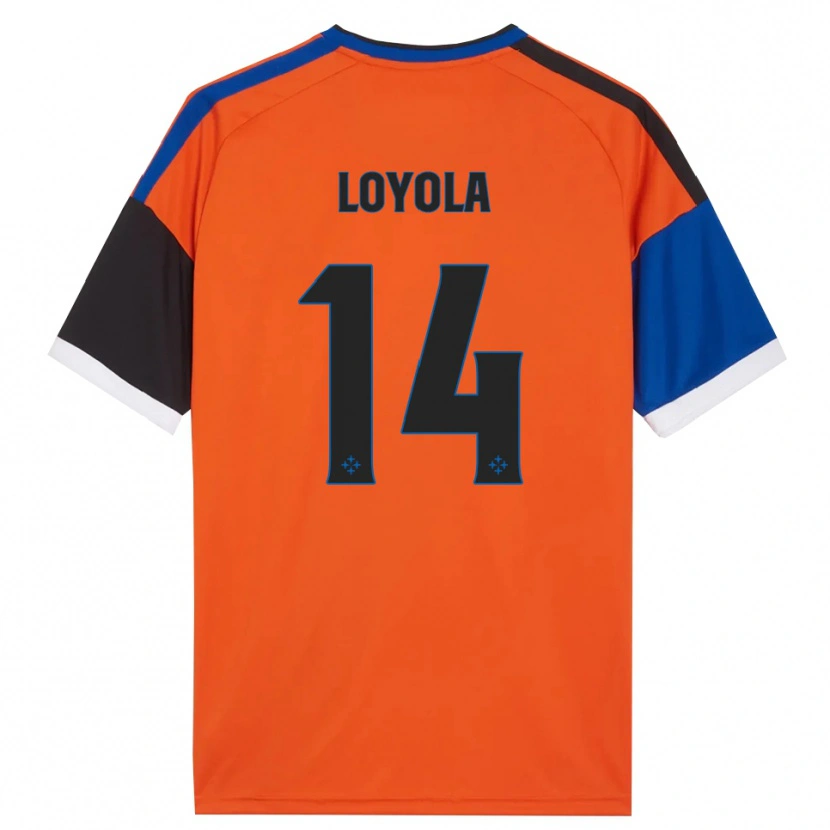 Danxen Men Felipe Loyola #14 Orange Blue Black White Away Jersey 2026/27 T-Shirt