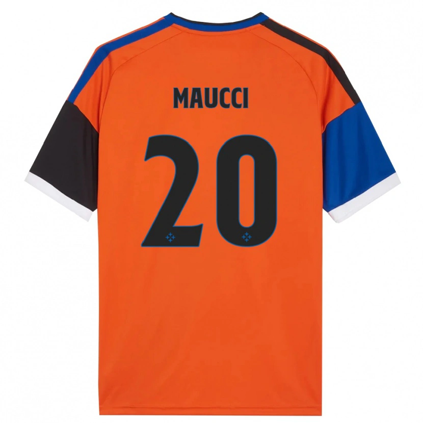 Danxen Men Giacomo Maucci #20 Orange Blue Black White Away Jersey 2026/27 T-Shirt