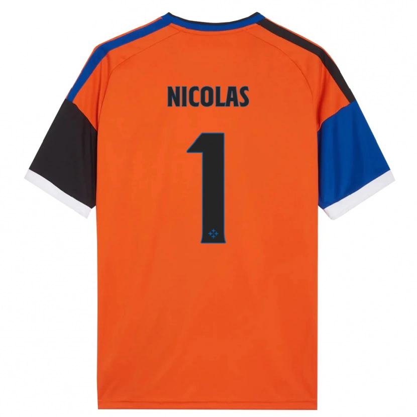 Danxen Men Nicolas #1 Orange Blue Black White Away Jersey 2026/27 T-Shirt