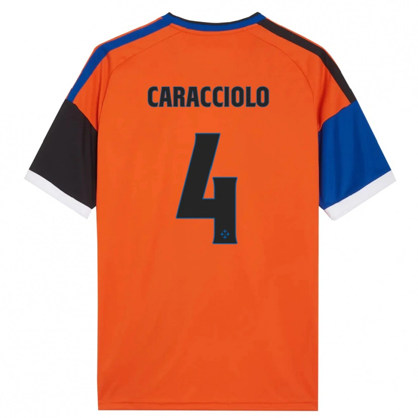 Danxen Men Antonio Caracciolo #4 Orange Blue Black White Away Jersey 2026/27 T-Shirt