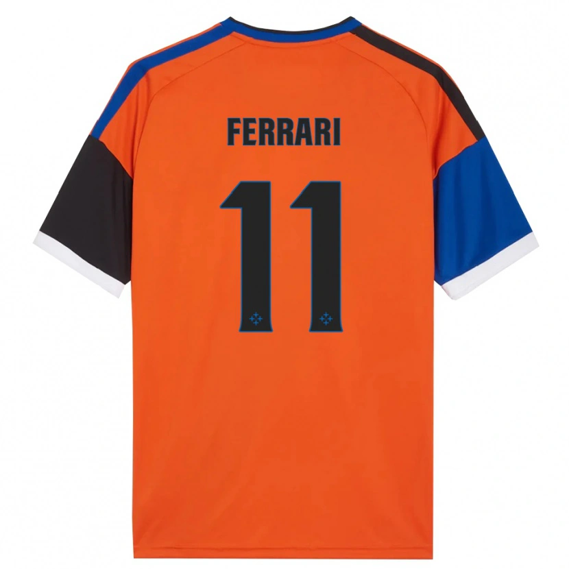 Danxen Men Tommaso Ferrari #11 Orange Blue Black White Away Jersey 2026/27 T-Shirt