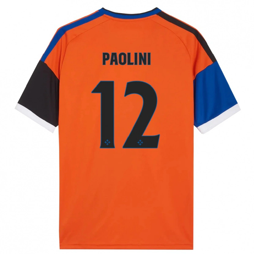 Danxen Men Andrea Paolini #12 Orange Blue Black White Away Jersey 2026/27 T-Shirt