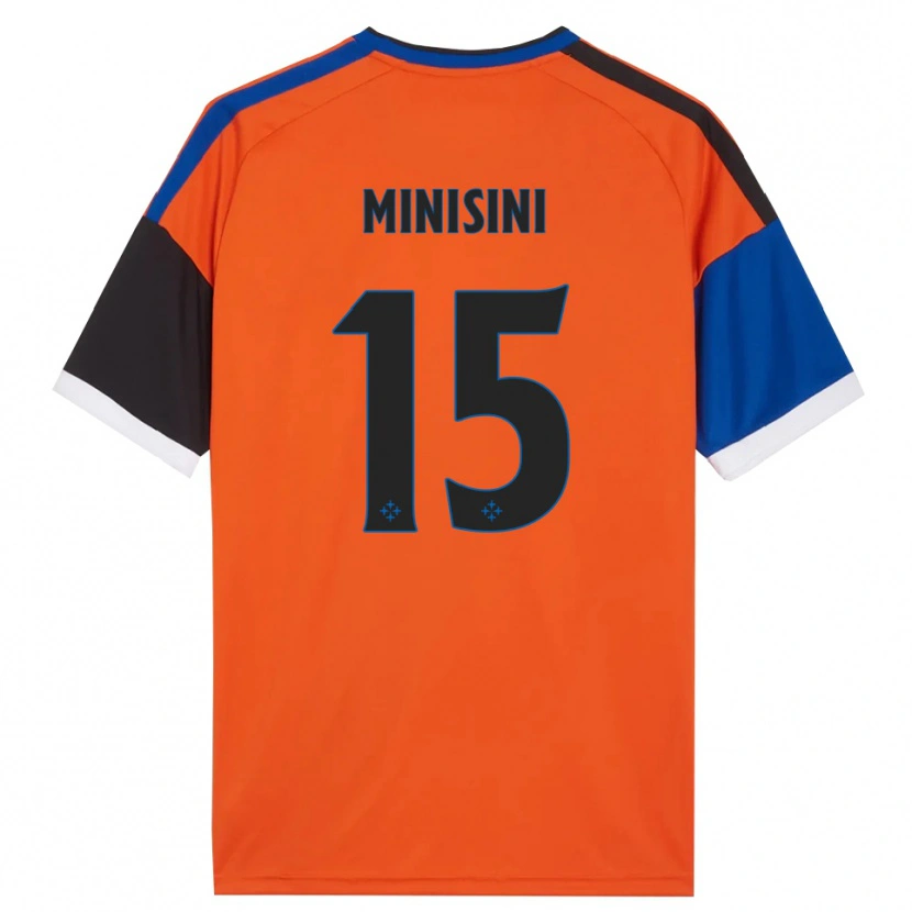 Danxen Men Niccolò Minisini #15 Orange Blue Black White Away Jersey 2026/27 T-Shirt