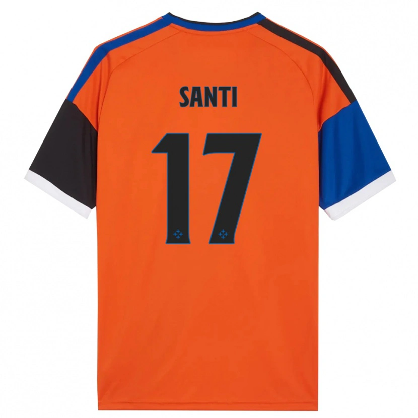 Danxen Men Edoardo Santi #17 Orange Blue Black White Away Jersey 2026/27 T-Shirt