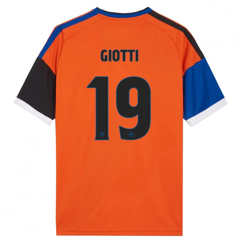 Danxen Men Emanuele Giotti #19 Orange Blue Black White Away Jersey 2026/27 T-Shirt