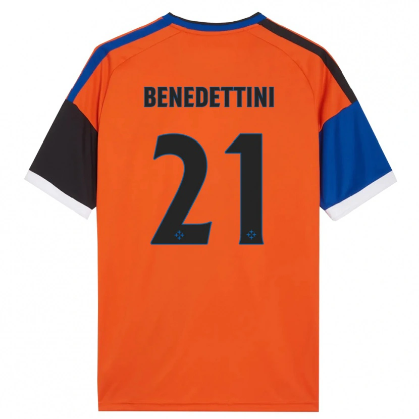 Danxen Men Filippo Benedettini #21 Orange Blue Black White Away Jersey 2026/27 T-Shirt