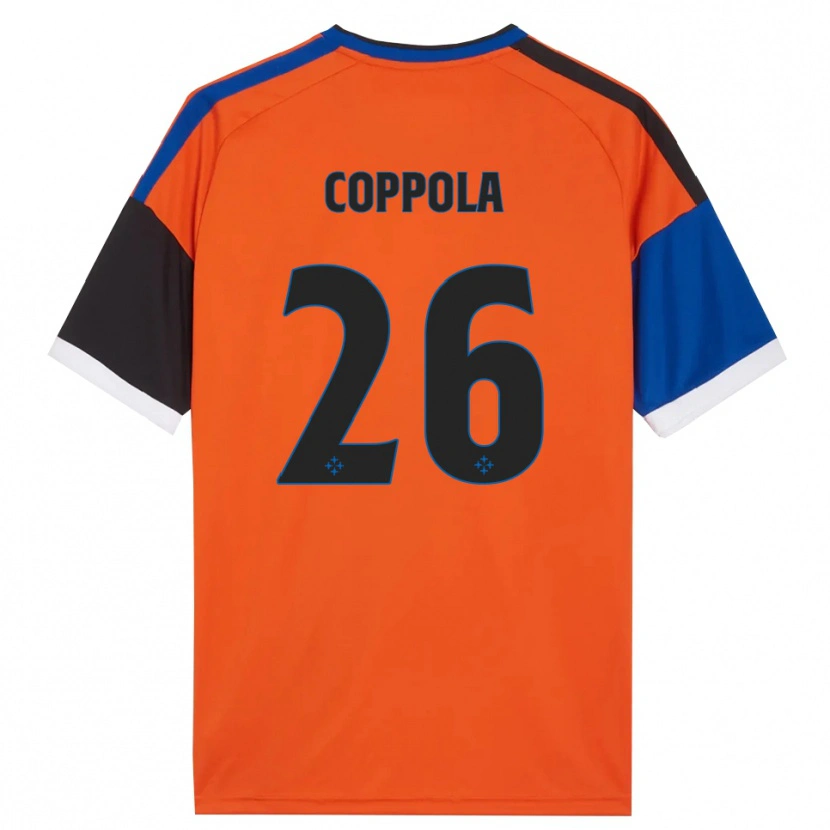 Danxen Men Francesco Coppola #26 Orange Blue Black White Away Jersey 2026/27 T-Shirt
