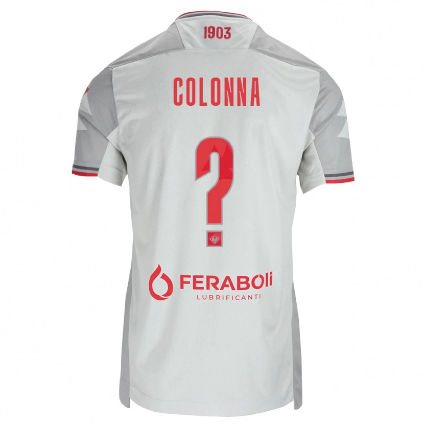 Danxen Men Alessandro Colonna #0 Grey White Red Away Jersey 2026/27 T-Shirt