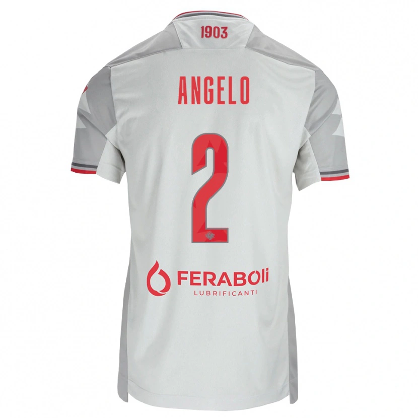 Danxen Men Angelo Antonio Di Palma #2 Grey White Red Away Jersey 2026/27 T-Shirt