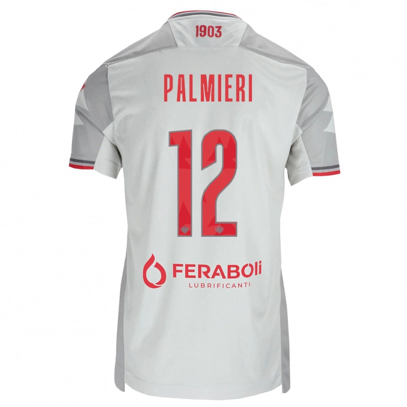 Danxen Men Cristian Palmieri #12 Grey White Red Away Jersey 2026/27 T-Shirt