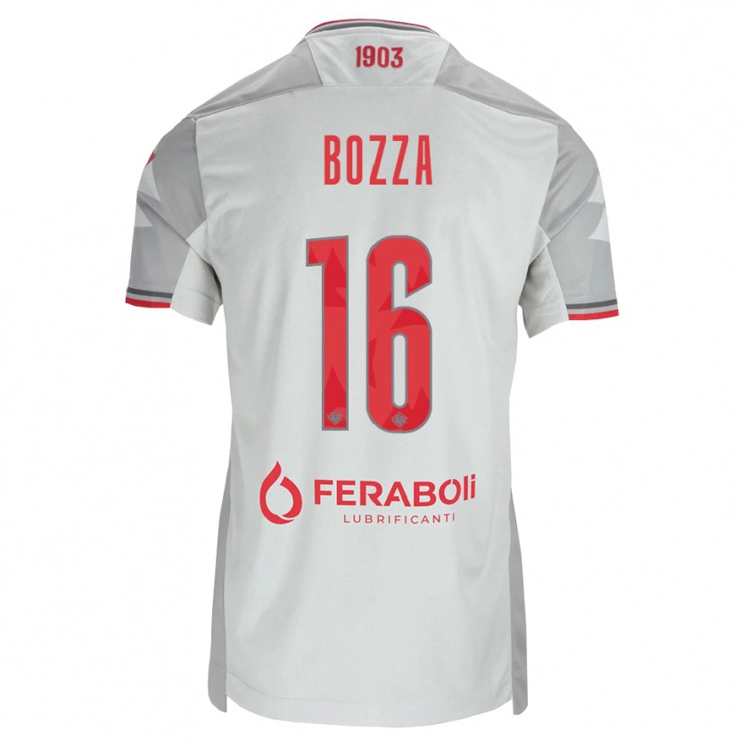 Danxen Men Mattia Bozza #16 Grey White Red Away Jersey 2026/27 T-Shirt