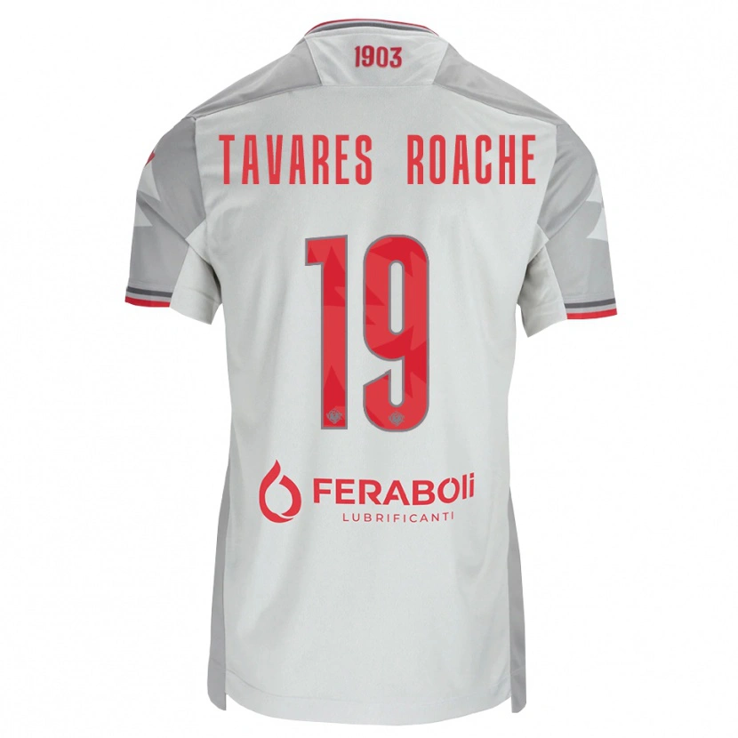 Danxen Men Carter Tavares Roache #19 Grey White Red Away Jersey 2026/27 T-Shirt