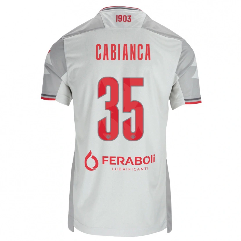 Danxen Men Eddy Cabianca #35 Grey White Red Away Jersey 2026/27 T-Shirt