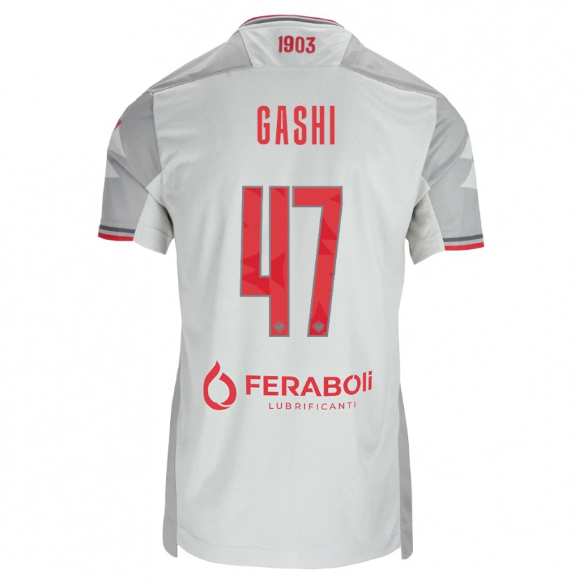 Danxen Men Eduart Gashi #47 Grey White Red Away Jersey 2026/27 T-Shirt