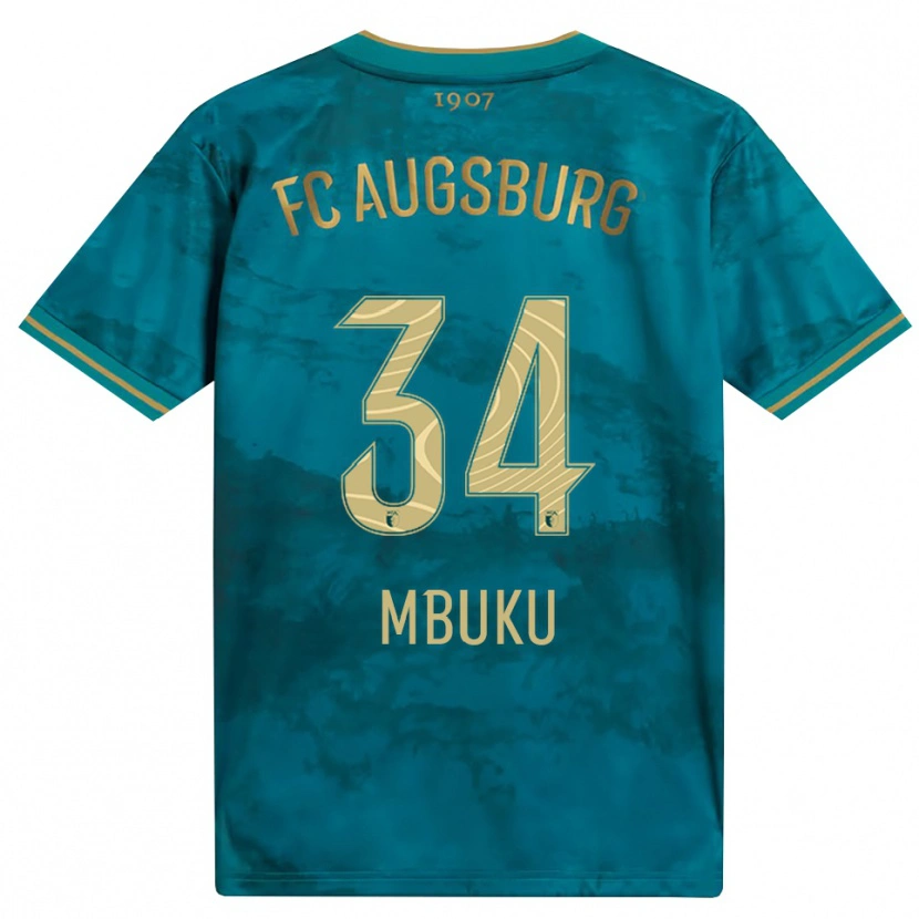 Danxen Men Nathanaël Mbuku #34 Green Brown Away Jersey 2026/27 T-Shirt