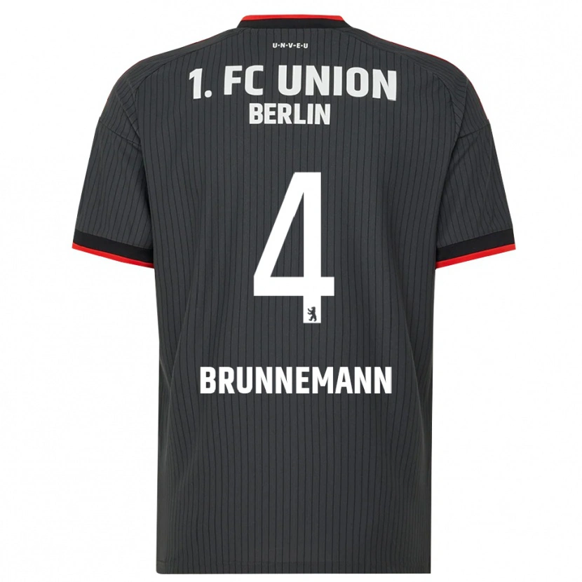 Danxen Men Laurenz Brunnemann #4 Black White Red Away Jersey 2026/27 T-Shirt
