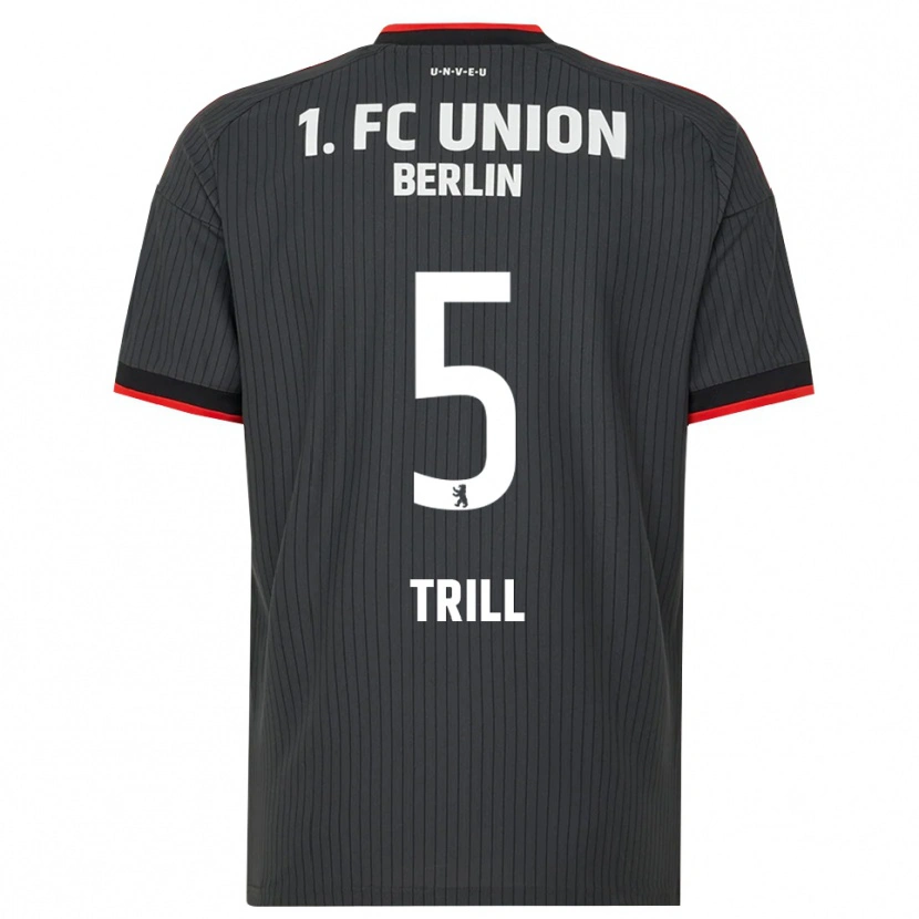 Danxen Men Santiago Trill #5 Black White Red Away Jersey 2026/27 T-Shirt