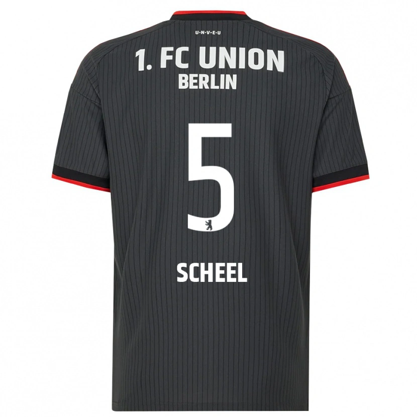 Danxen Men Luca Scheel #5 Black White Red Away Jersey 2026/27 T-Shirt