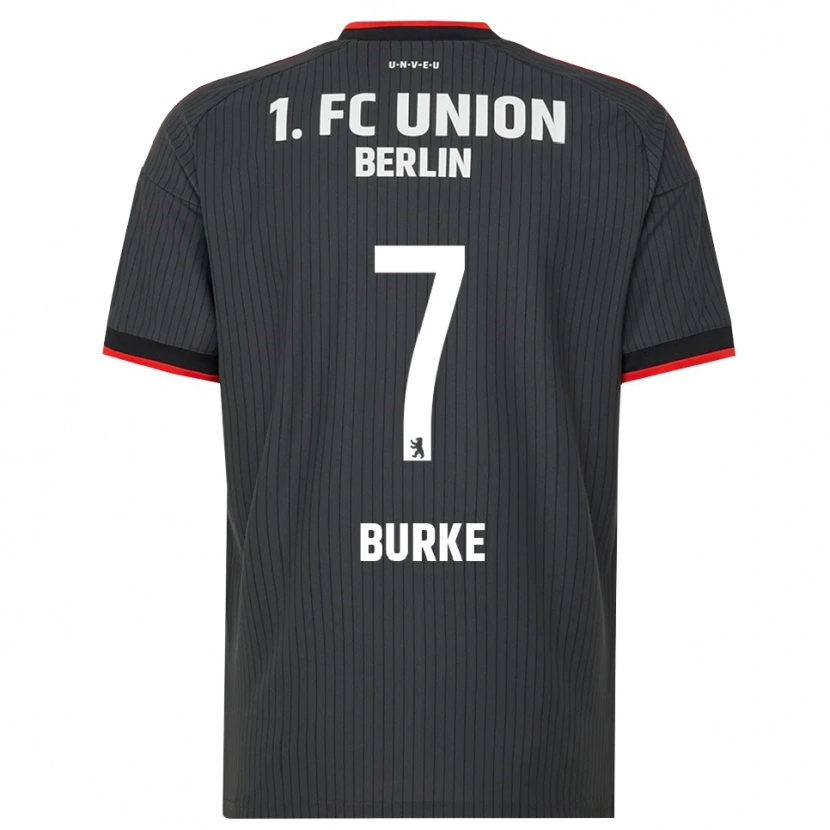 Danxen Men Oliver Burke #7 Black White Red Away Jersey 2026/27 T-Shirt