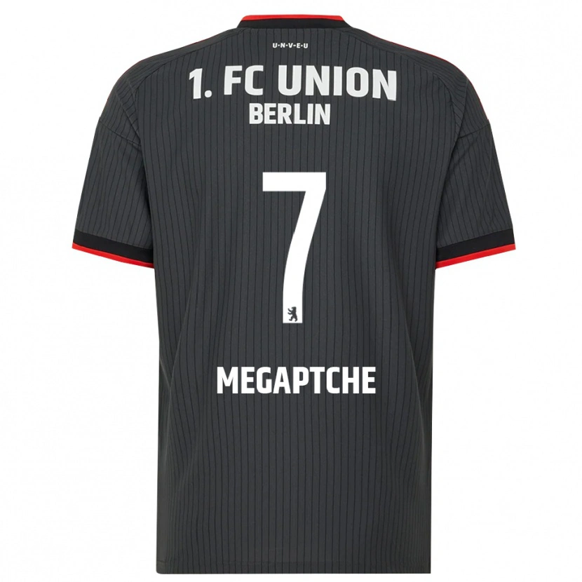 Danxen Men Yann Megaptche #7 Black White Red Away Jersey 2026/27 T-Shirt