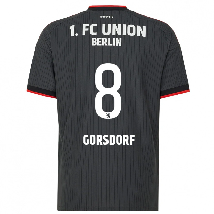 Danxen Men Lisa Görsdorf #8 Black White Red Away Jersey 2026/27 T-Shirt