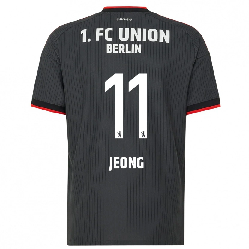 Danxen Men Woo-Yeong Jeong #11 Black White Red Away Jersey 2026/27 T-Shirt