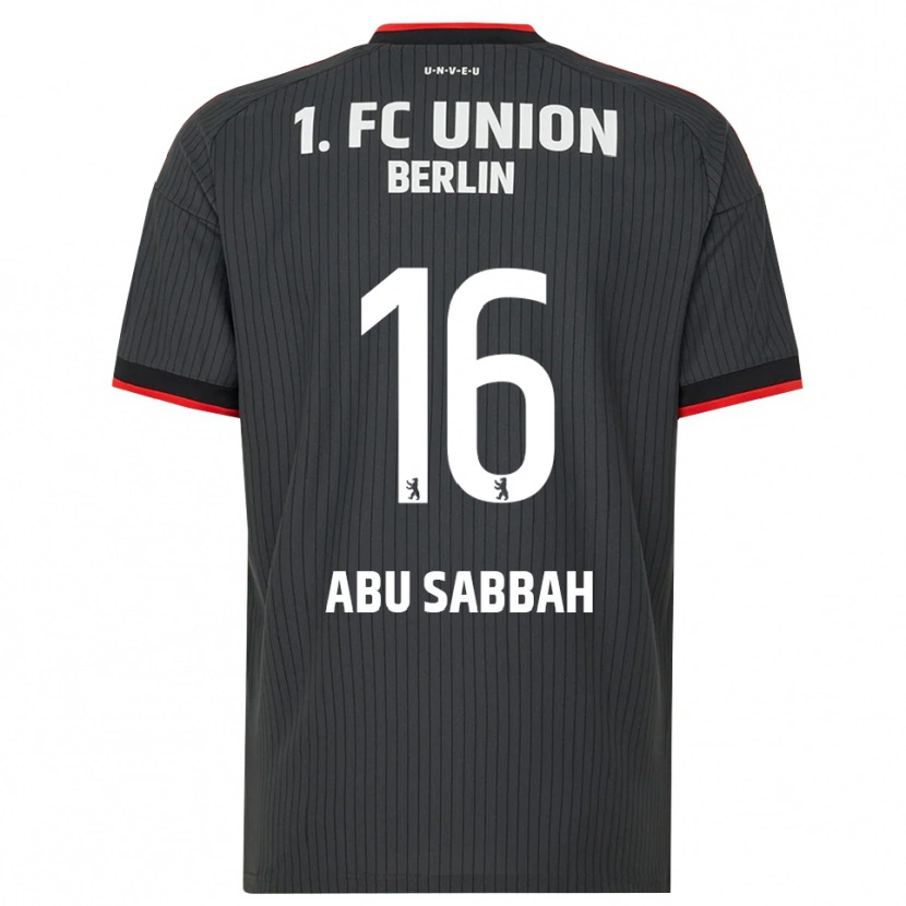 Danxen Men Sarah Abu Sabbah #16 Black White Red Away Jersey 2026/27 T-Shirt