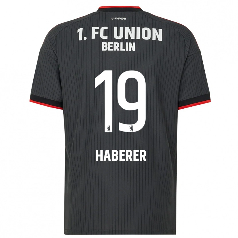 Danxen Men Janik Haberer #19 Black White Red Away Jersey 2026/27 T-Shirt