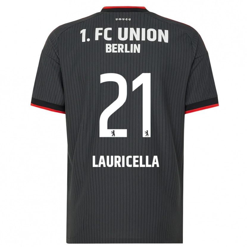 Danxen Men Guiseppe Lauricella #21 Black White Red Away Jersey 2026/27 T-Shirt