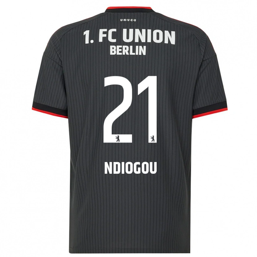 Danxen Men Pape-Omar Ndiogou #21 Black White Red Away Jersey 2026/27 T-Shirt