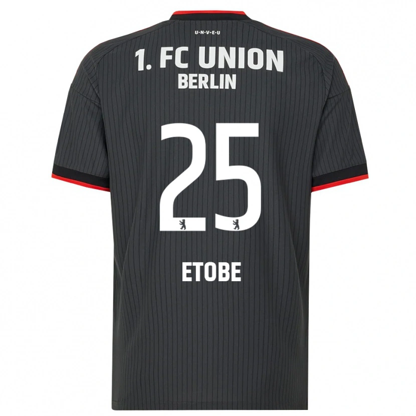 Danxen Men Michael Etobe #25 Black White Red Away Jersey 2026/27 T-Shirt