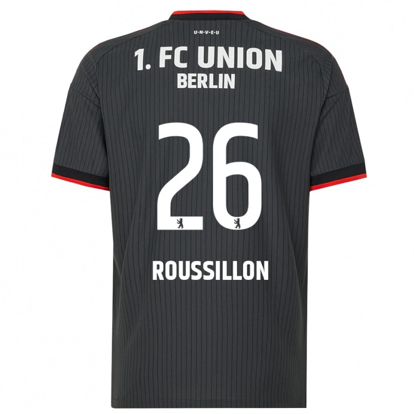 Danxen Men Jérôme Roussillon #26 Black White Red Away Jersey 2026/27 T-Shirt